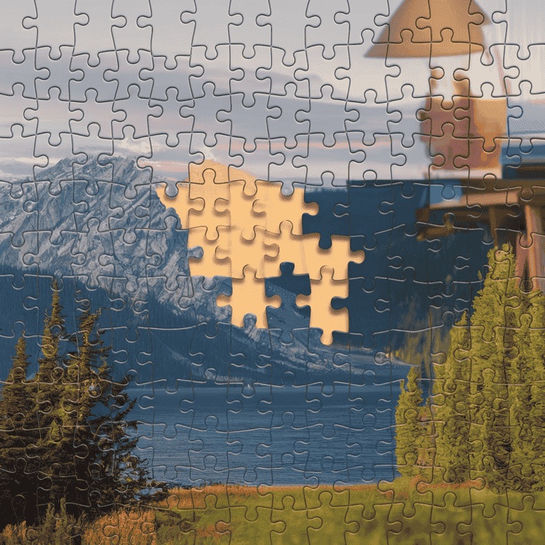 A completed puzzle with the final piece symbolizing the conclusion of AI-driven featured snippet optimization.