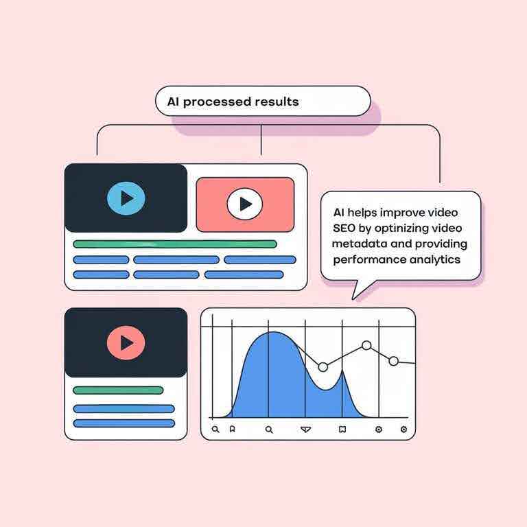 AI-enhanced video search results with performance analytics and SEO optimization.