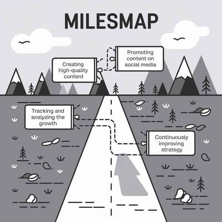 A roadmap illustrating the next steps for optimizing social SEO signals and achieving future growth.