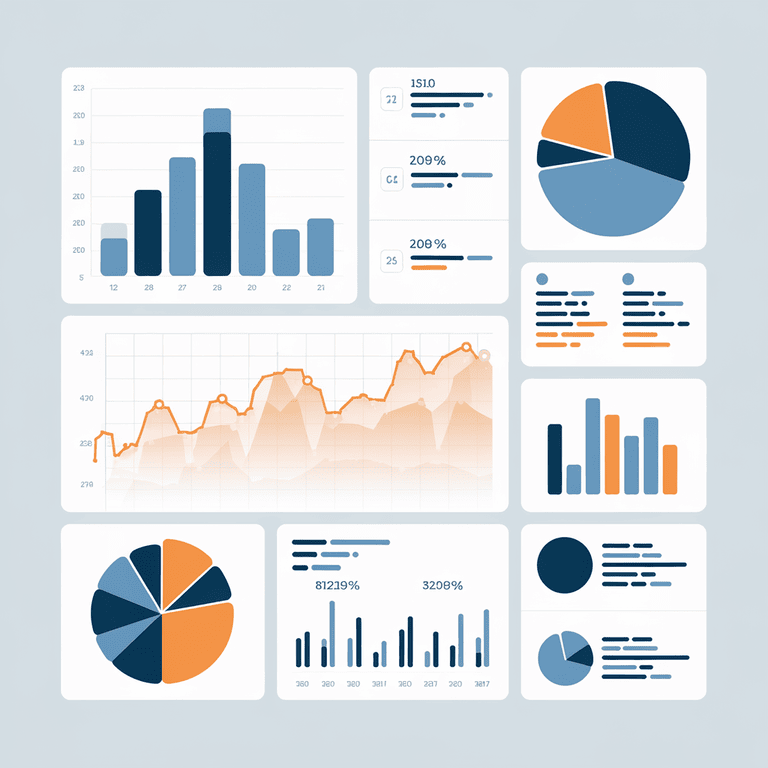 AI-powered dashboard displaying sentiment analysis and keyword trends from product reviews.