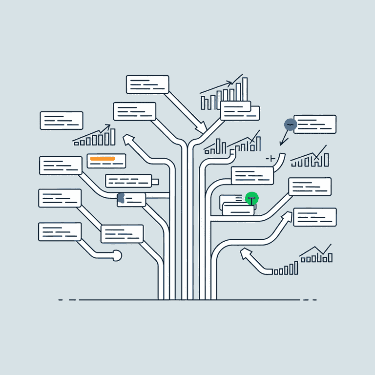 Visual representation of improved website URL structure with growth and optimization benefits.