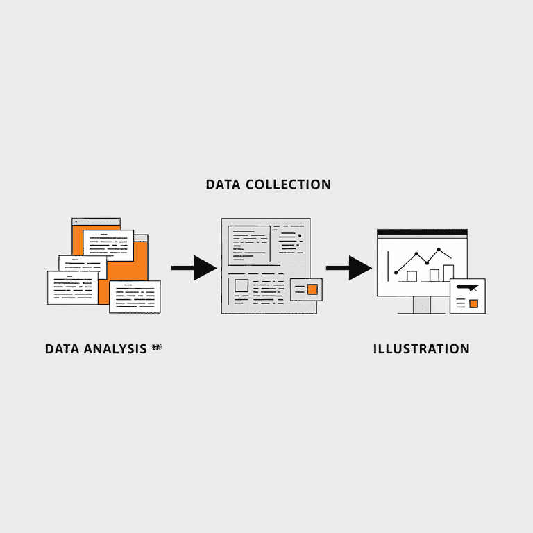 Flowchart of AI analytics integration components in SEO