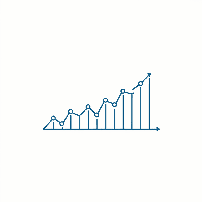 Graph illustrating upward growth, symbolizing long-term marketplace success.
