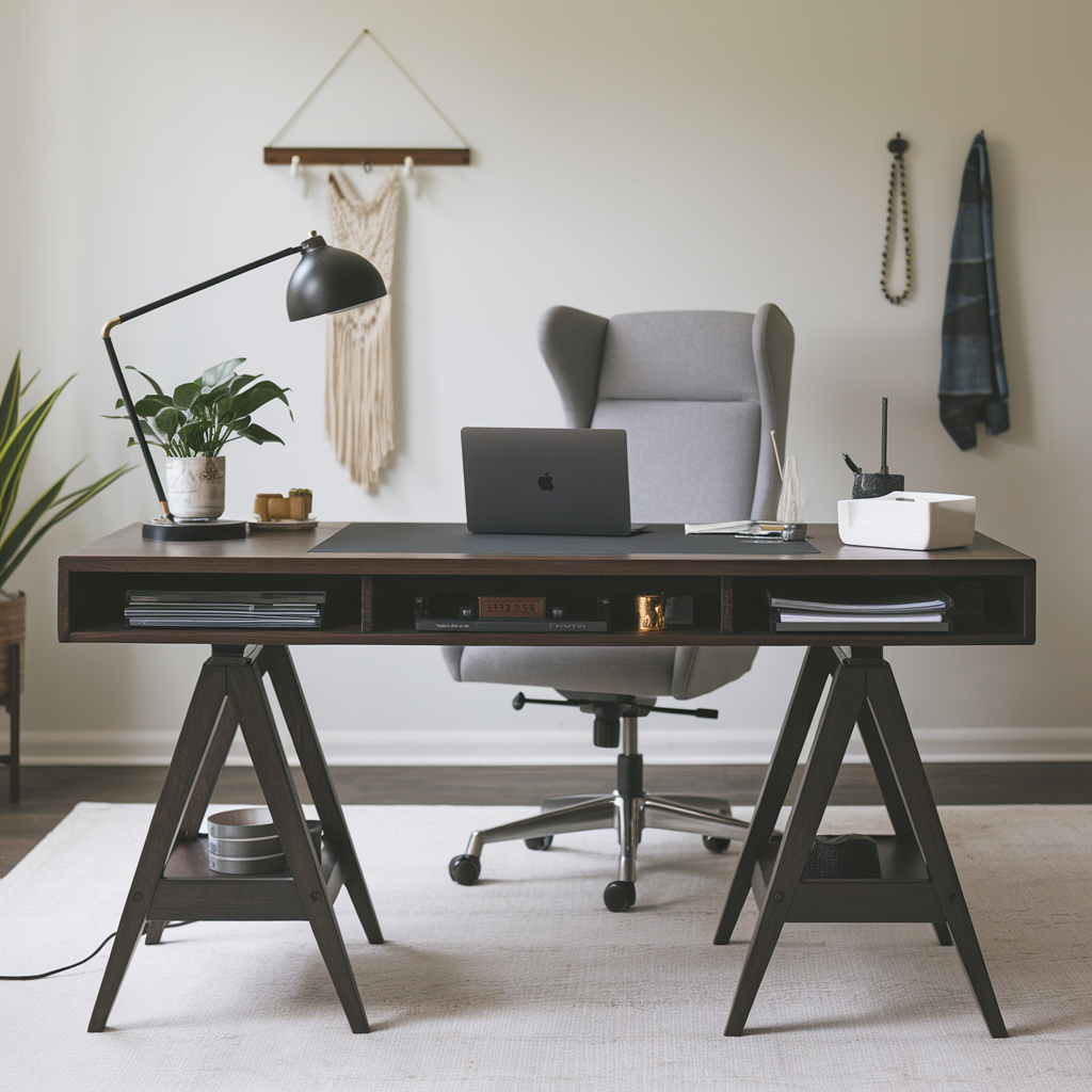 Modern office with a laptop showing data analytics, representing automation in SaaS platforms.