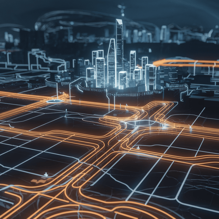 A futuristic roadmap illustrating the next steps in AI-powered Web Core Vitals optimization for better website performance.