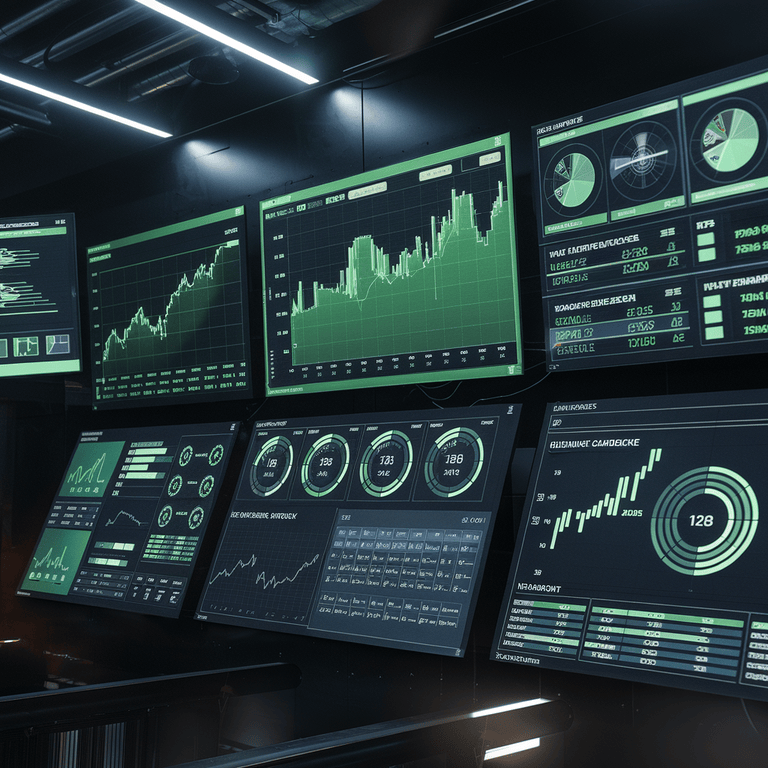 A dashboard showcasing core web vitals, service worker activity, and caching processes for PWA optimization.