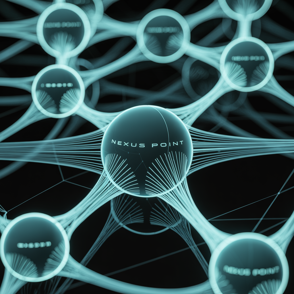 A digital representation of AI and personalized content, showcasing interconnected data networks.
