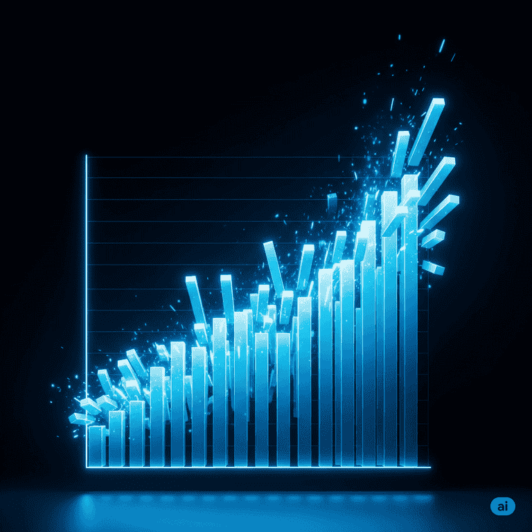 Done for you SEO services traffic growth graph